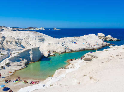sarakiniko beach underrated greek islands