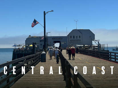 the sunny boardwalk in avila beach, ca