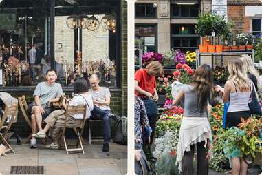 Birdcage and Columbia Road Flower Market