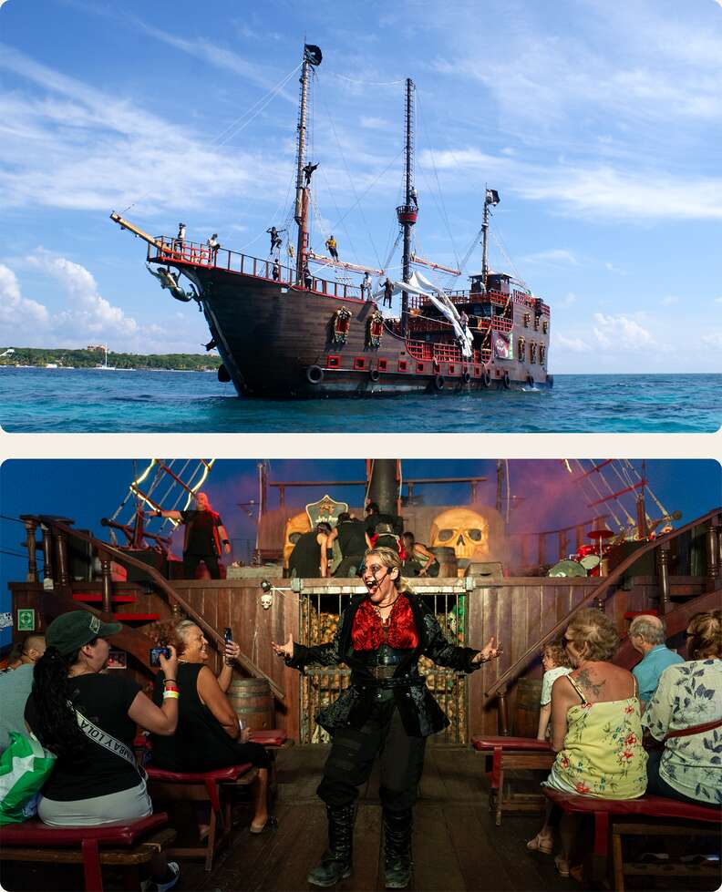 Jolly Roger Pirate Show cancun mexico
